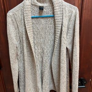 Forever 21 Taupe Knit Cardigan